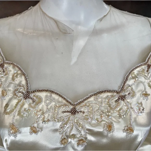 Vintage Satin Wedding Dress